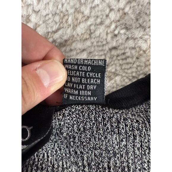 Grace Knitwear Size S Casual V Neck Cardigan Sweater Gray Long Sleeve Button - Picture 7 of 8